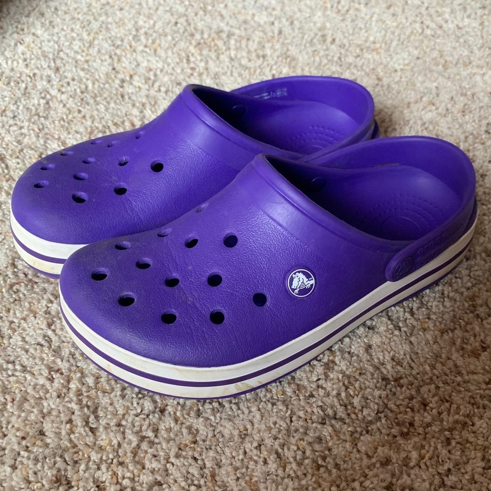 Purple Crocband Clogs